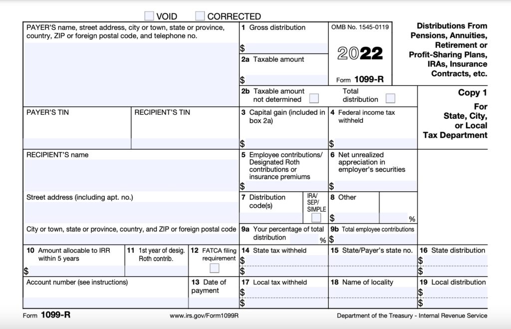 What Is A 1099 R Tax Forms For Annuities Pensions