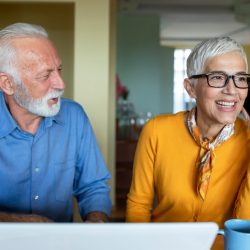 Happy, retired couple