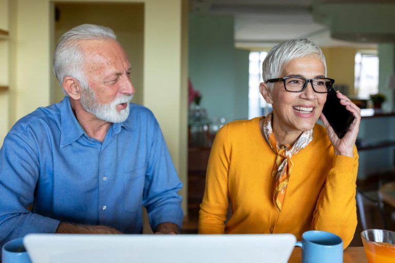 Happy, retired couple