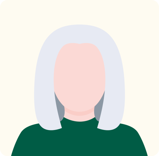 Vector image of Carol, a 65 year old female