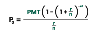 Payout annuity formula